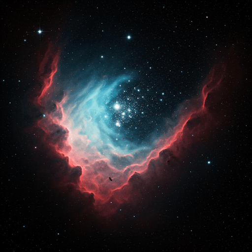 Ethereal cosmic dust and stars