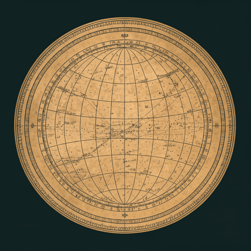 Ancient astronomical map